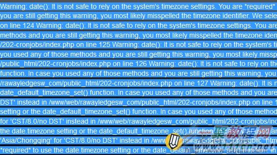 解决安装Prosper202程序出现Warning: date()错误提示问题